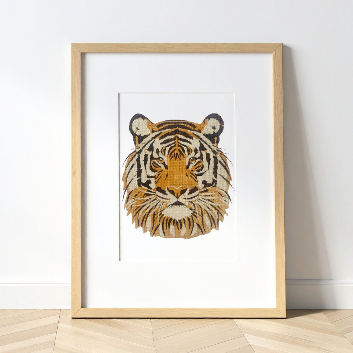 Kit Pochoirs Tigre – 3 pochoirs superposables + toile A4 incluse