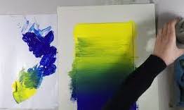 Faire un fondu à l'acrylique pour tes fonds  de toile !