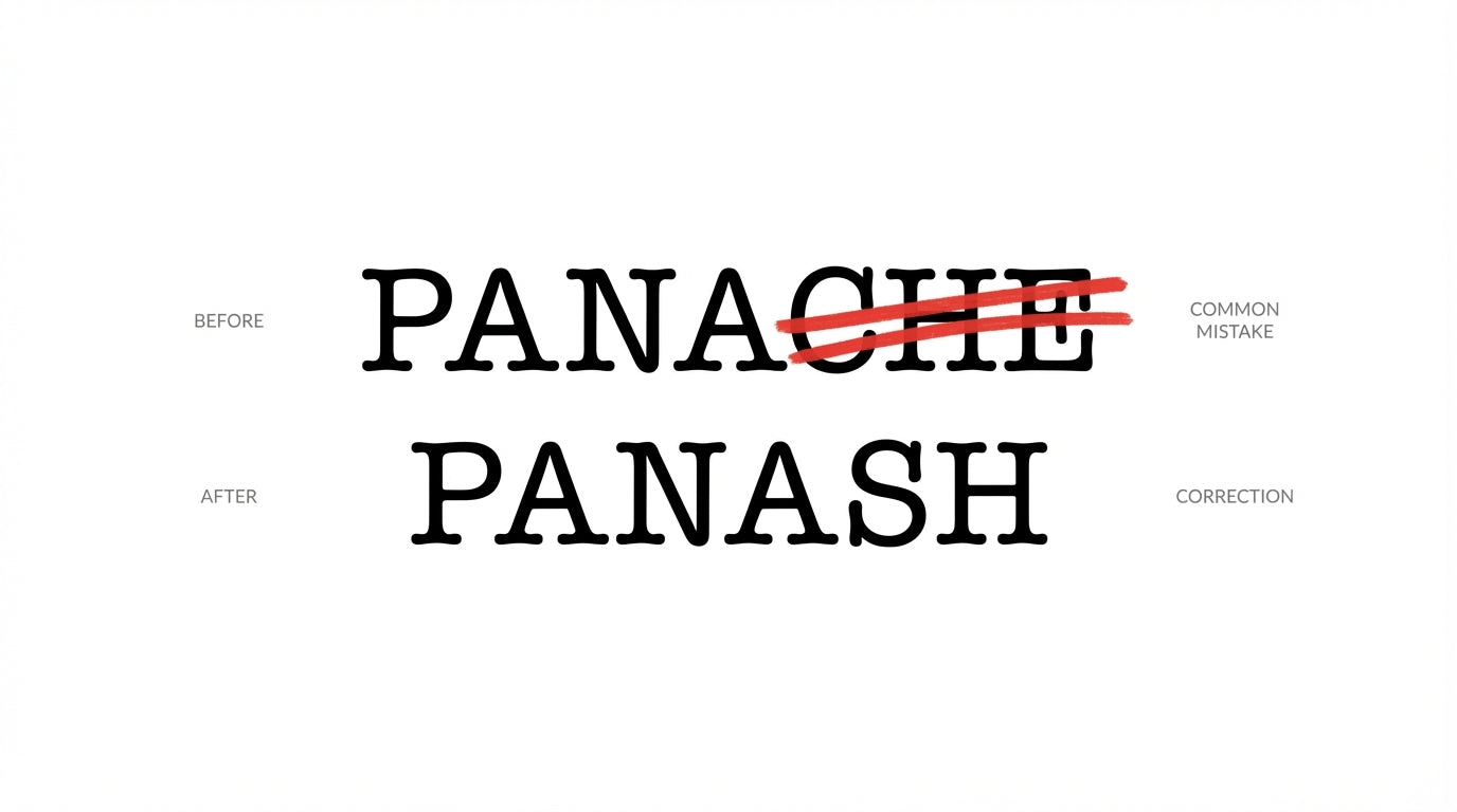 Panache ou Panash ? L’erreur fréquente expliquée ici