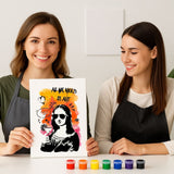 Coffret créatif pochoirs “Joconde” – 3 pochoirs superposables + kit peinture complet | Panash Art