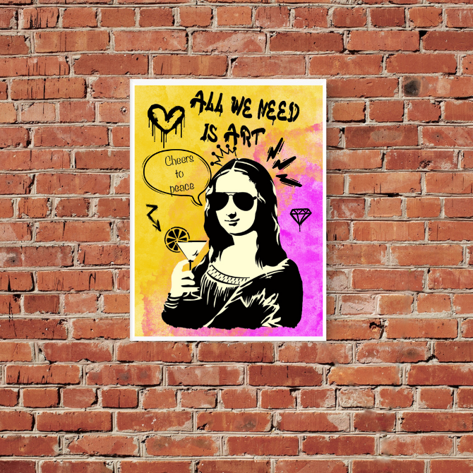 Coffret créatif Street Art "MONA LISA JOCONDE"