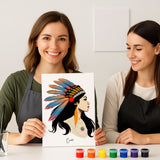 Résultat final du kit pochoir Dakota Panash Art