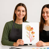 Oeuvre réalisée avec le kit pochoirs Crocus panash art