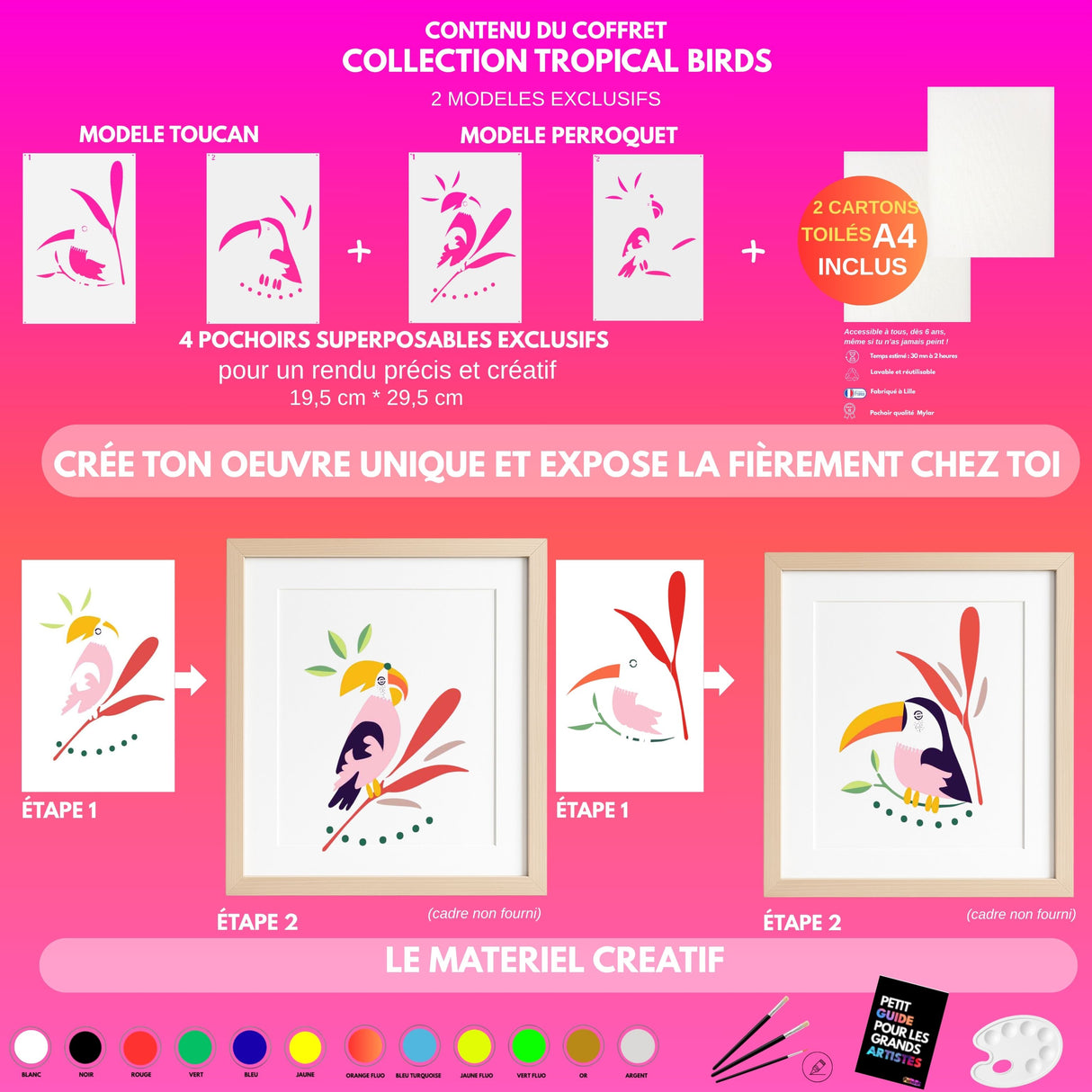 Coffret créatif Tropical Birds