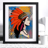 Peinture DIY réalisée avec les pochoirs Tiva Panash Art