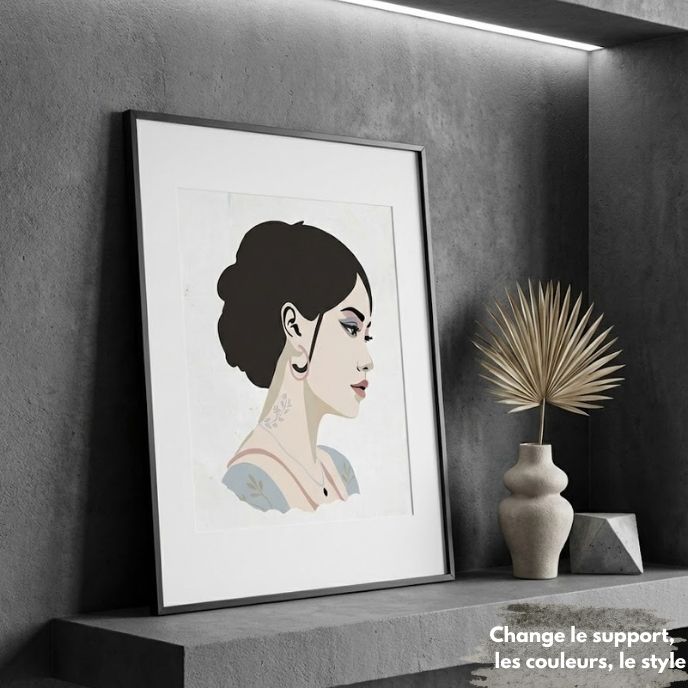 Kit pochoirs créatif Louane |en 4 superpositions | Panash Art