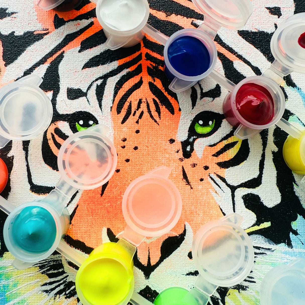 Kit pochoirs créatifs superposables Tigre - Crée une Oeuvre Sauvage et Unique !