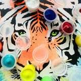 Kit pochoirs créatifs superposables Tigre - Crée une Oeuvre Sauvage et Unique !