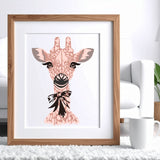 Kit pochoirs créatifs superposables Girafe - Crée une Oeuvre Sauvage et Unique !