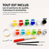 Kit peinture et accessoires pour pochoir artistique avec Panash Art