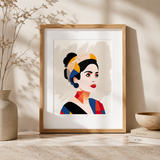 Kit pochoirs créatifs Lana | Portrait pop art contemporain en 4 superpositions | Panash Art