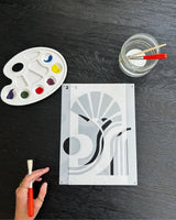 Set de 2 Pochoirs Abstraits - Bloom