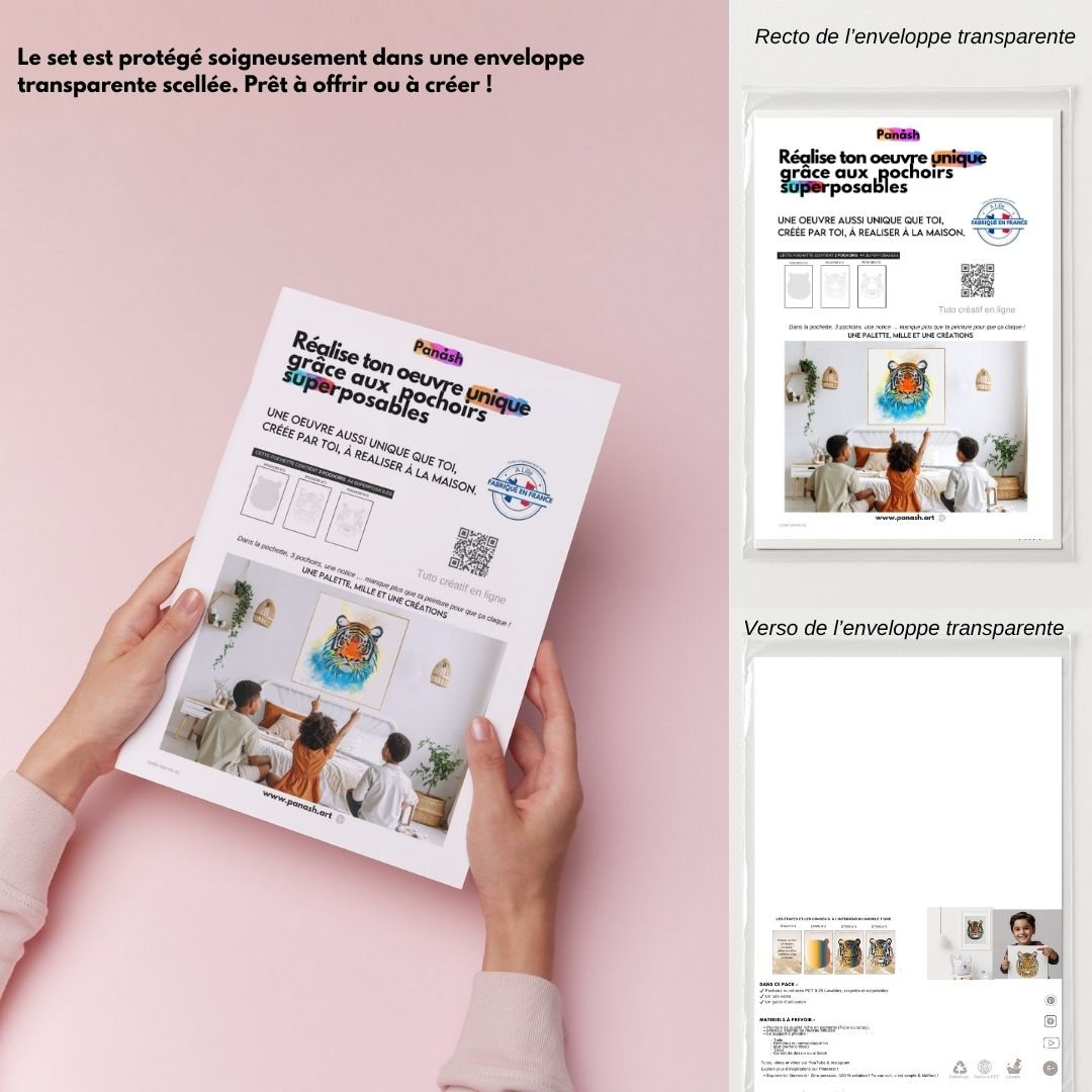 Set de 3 Pochoirs Tigre - Crée une Oeuvre Sauvage et Unique !