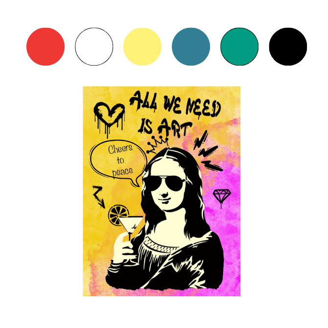 Coffret créatif Street Art "MONA LISA JOCONDE"