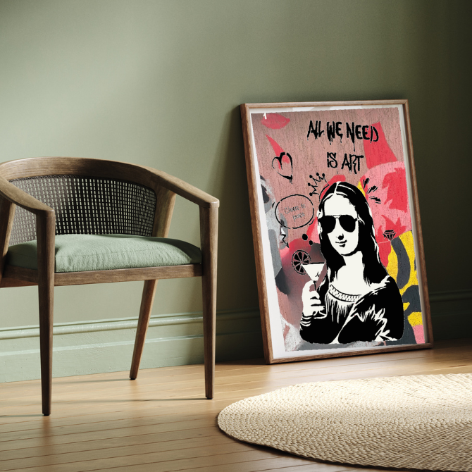 Coffret créatif Street Art "MONA LISA JOCONDE"