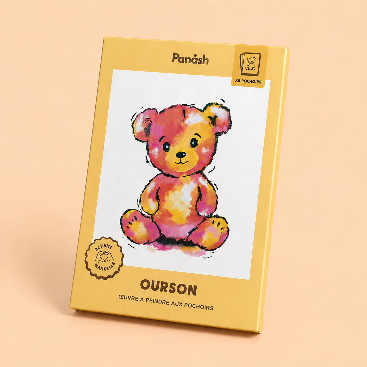 kit créatif peinture pochoirs alternative numéro et idée cadeau original univers enfant naissance
