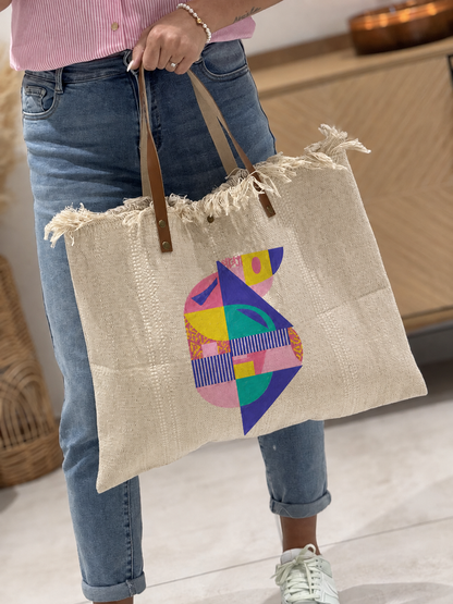 absolu résultat peinture sur tote bag stylé chic moderne 