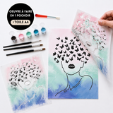 Kit créatif pochoir Renaissance – Activité artistique DIY et décoration murale