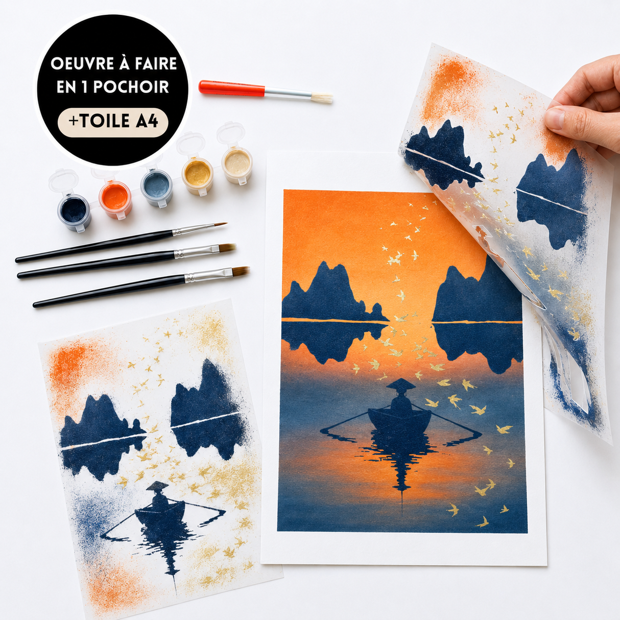 Kit pochoir artistique "Hanoï" Panash Art