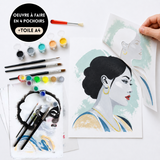 Kit pochoirs créatif Louane |en 4 superpositions | Panash Art