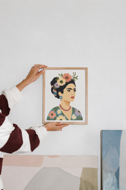 Kit pochoirs créatifs Frida | Portrait pop art contemporain en 4 superpositions | Panash Art