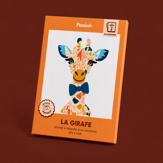 kit créatif peinture aux pochoirs alternative à la peinture aux numéros et idée cadeau originale univers animaux