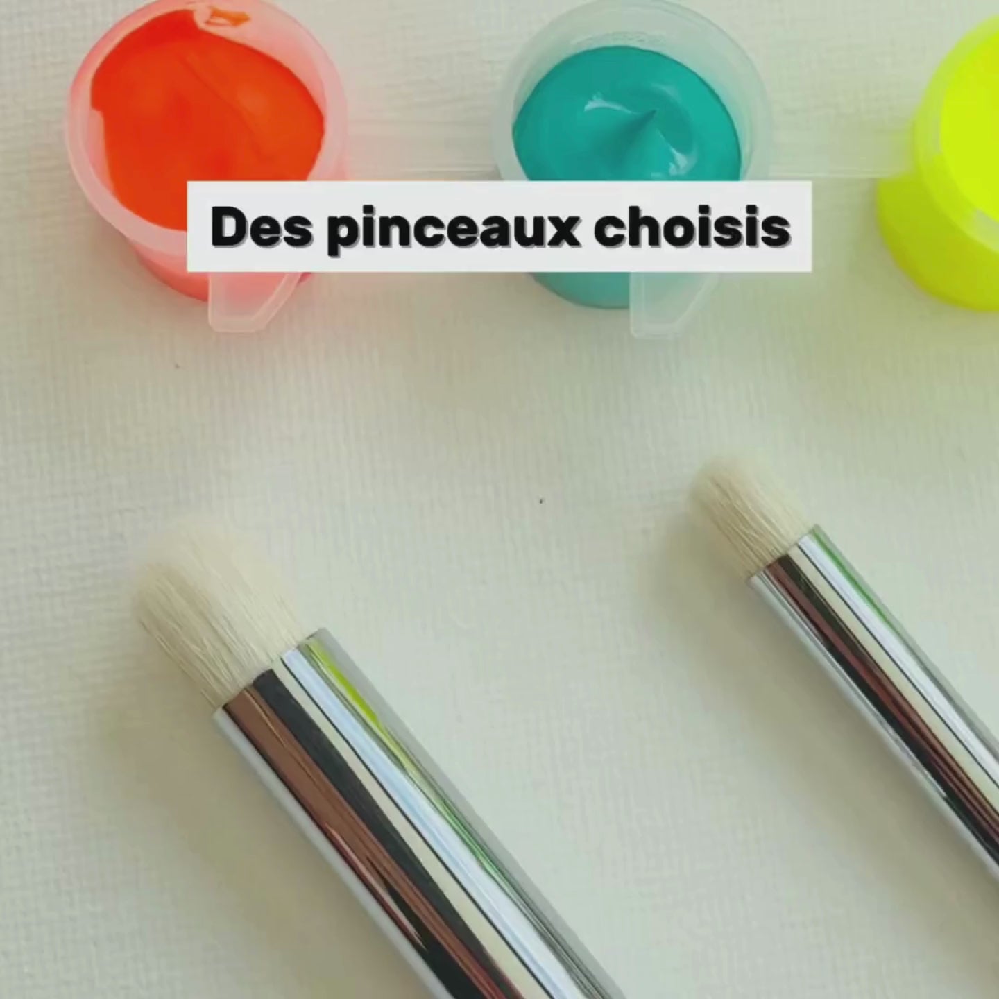 video en détail des pinceaux de la box accessoires & peintures panash art