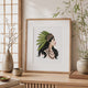 Kit créatif Dakota en 4 pochoirs superposables Panash Art. Alternative à la peinture par numéros. Réalisation d’un portrait amérindien personnalisé sur toile A4 avec peinture acrylique. Activité créative accessible à tous, sans compétences artistiques.
