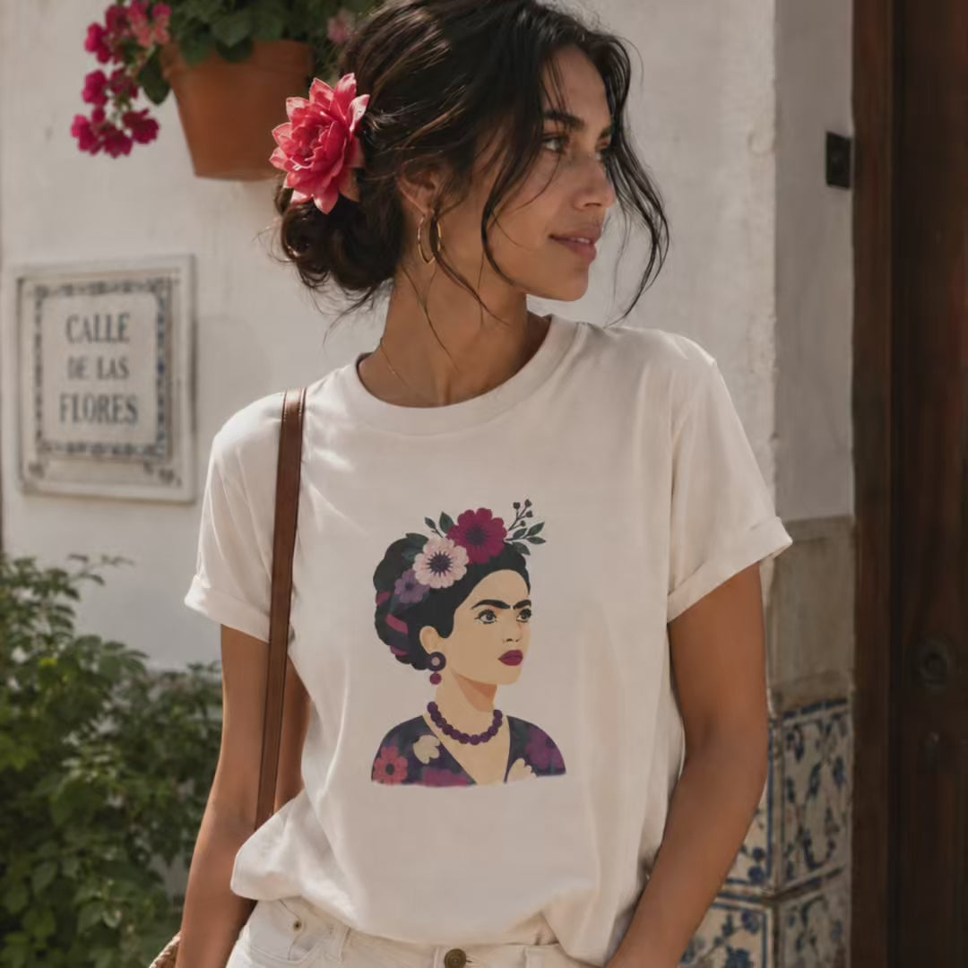 Réalisation du portrait Frida Kahlo avec les pochoirs superposables PANASH ART – démonstration étape par étape d’une création peinture facile et personnalisable. 
