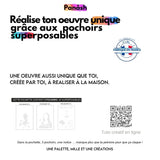 Set de 3 Pochoirs Portrait - La Joconde Mona Lisa, l'icône intemporelle revisitée